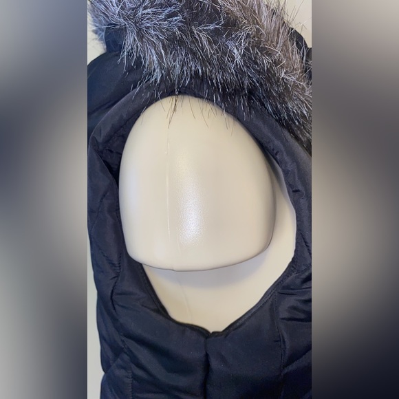 Calvin Klein Womens Black Quilted Faux Fur Puffer Vest Outerwear - Picture 7 of 16